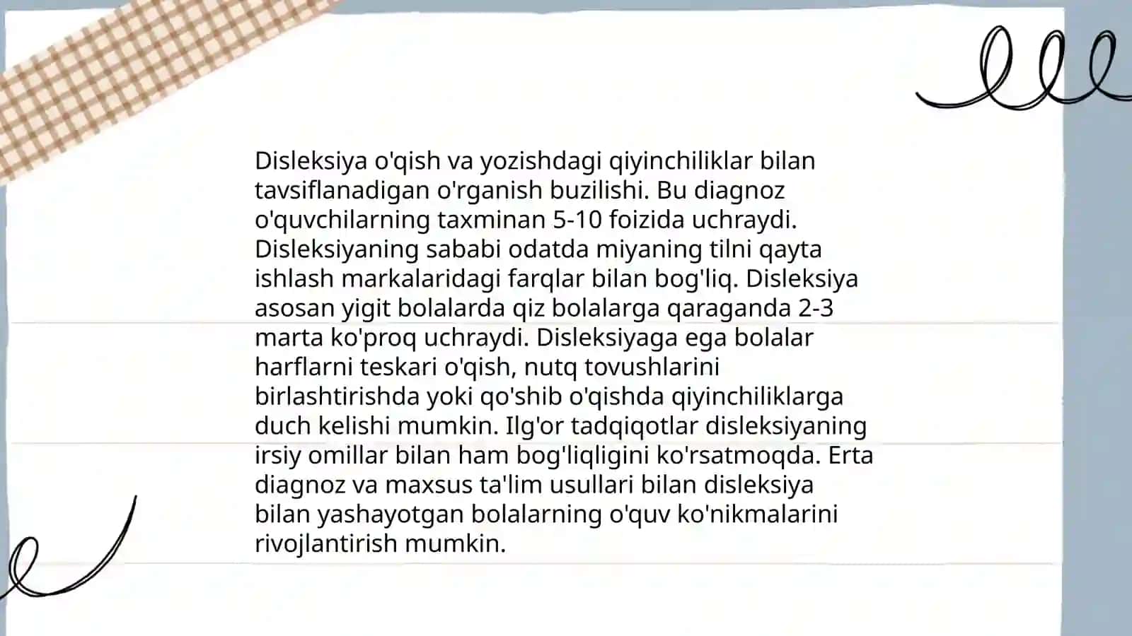 Nutq buzilishi tasniflash 4