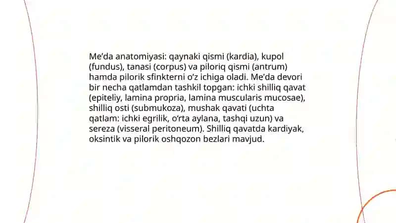 Qiziloʻngach va meʼda 4
