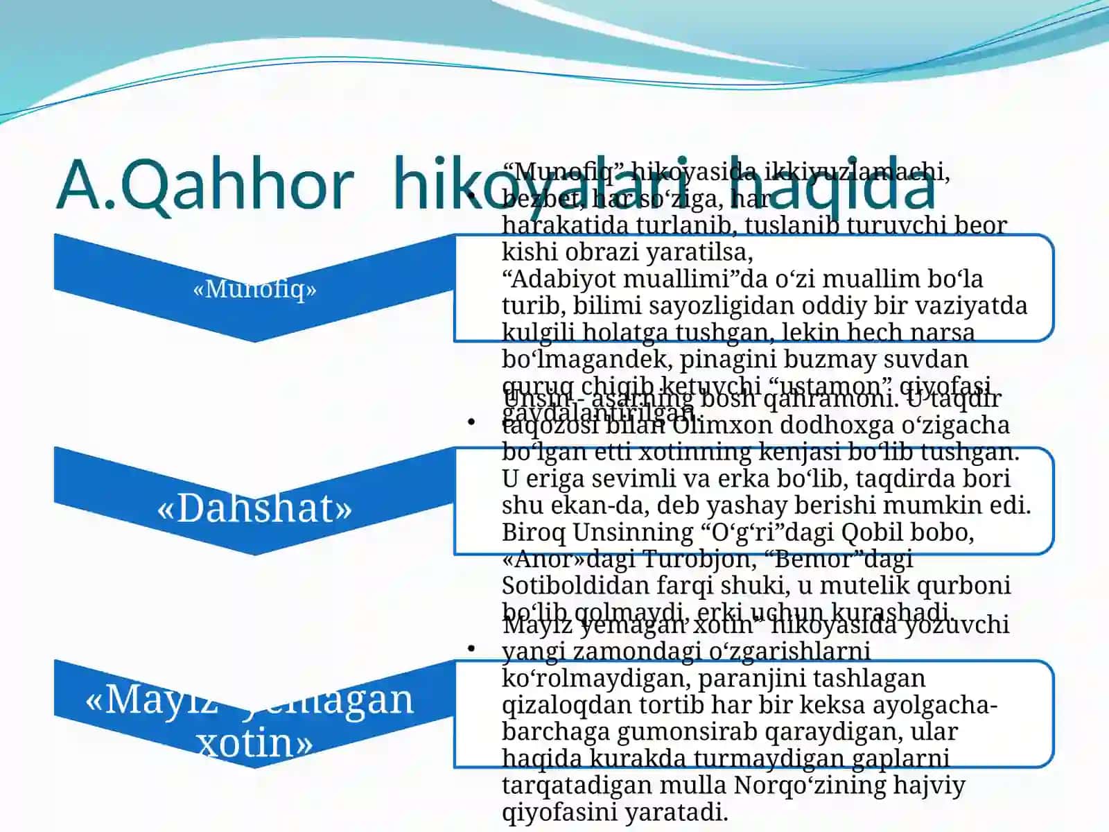 A.Qahhor hayot yo`li 4