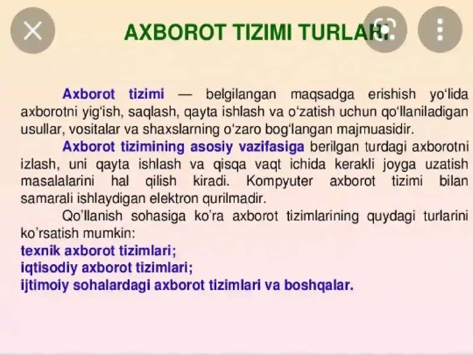 Yonalishga kirish fanidan 4