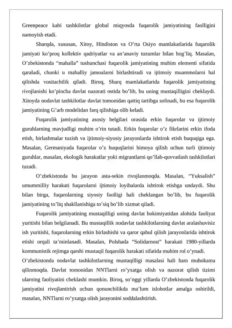 Fuqarolik jamiyati tushunchasi va belgilari 4