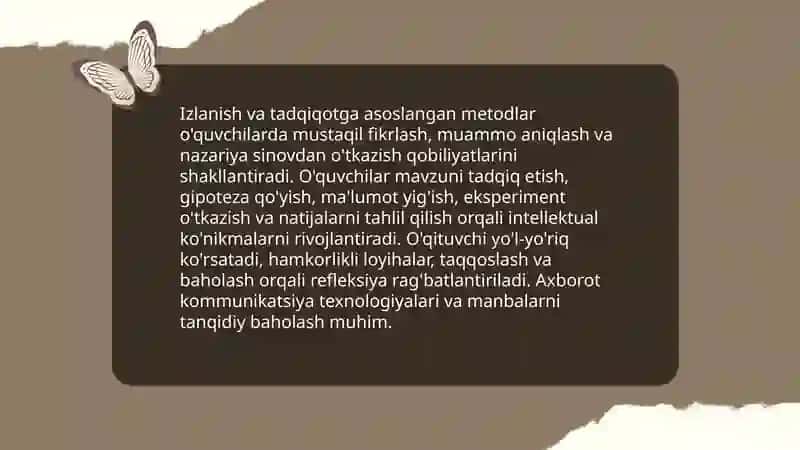 Muammoga asoslangan o‘qitish usullari 4