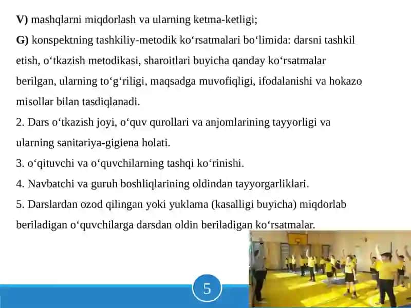 Darsda yuklamani me'yorlash uslubiyati 4
