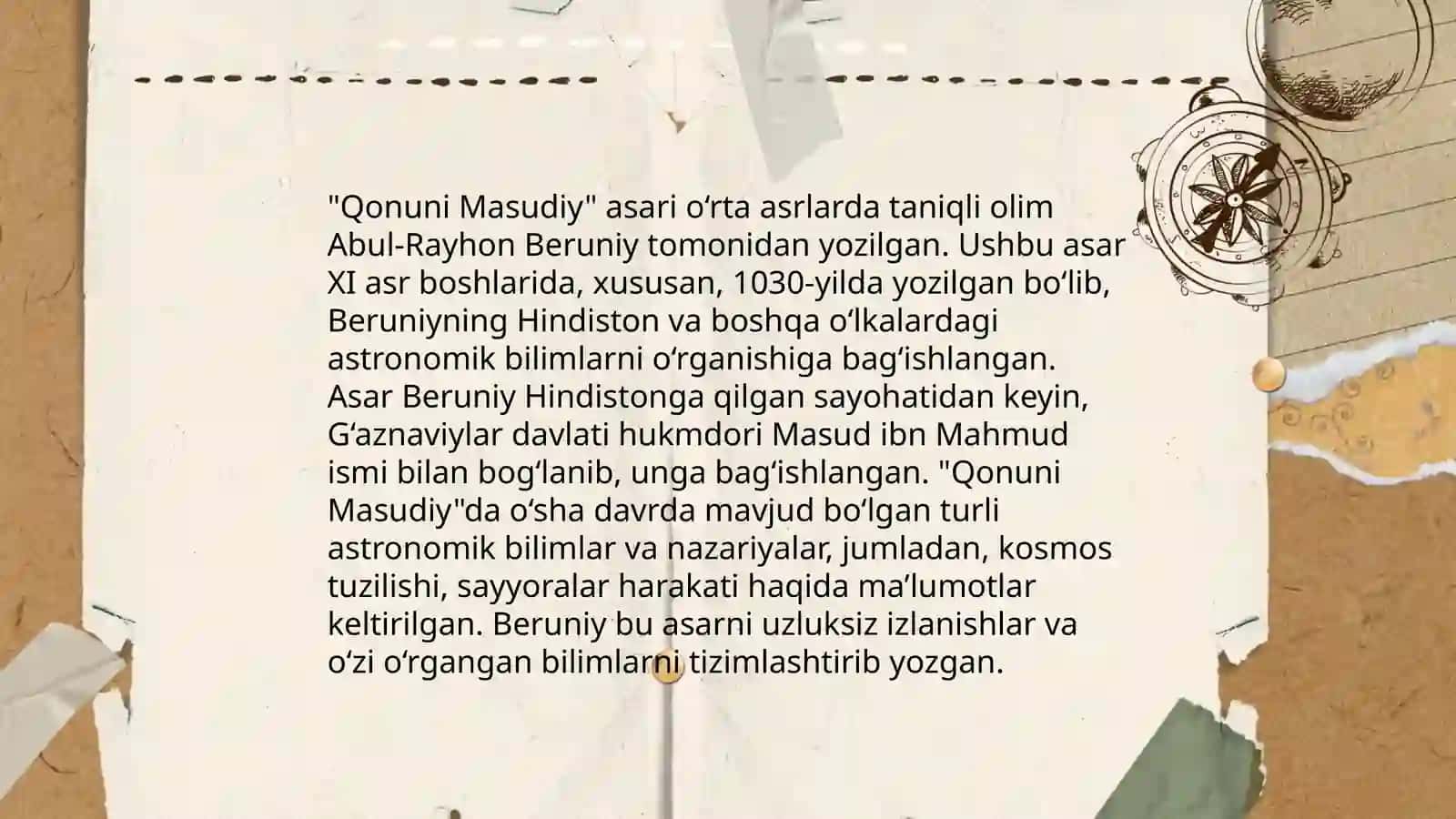 Beruniyning “qonuni masudiy” asari 4