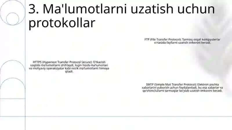 Ma'Lumotlarni Uzatish 4