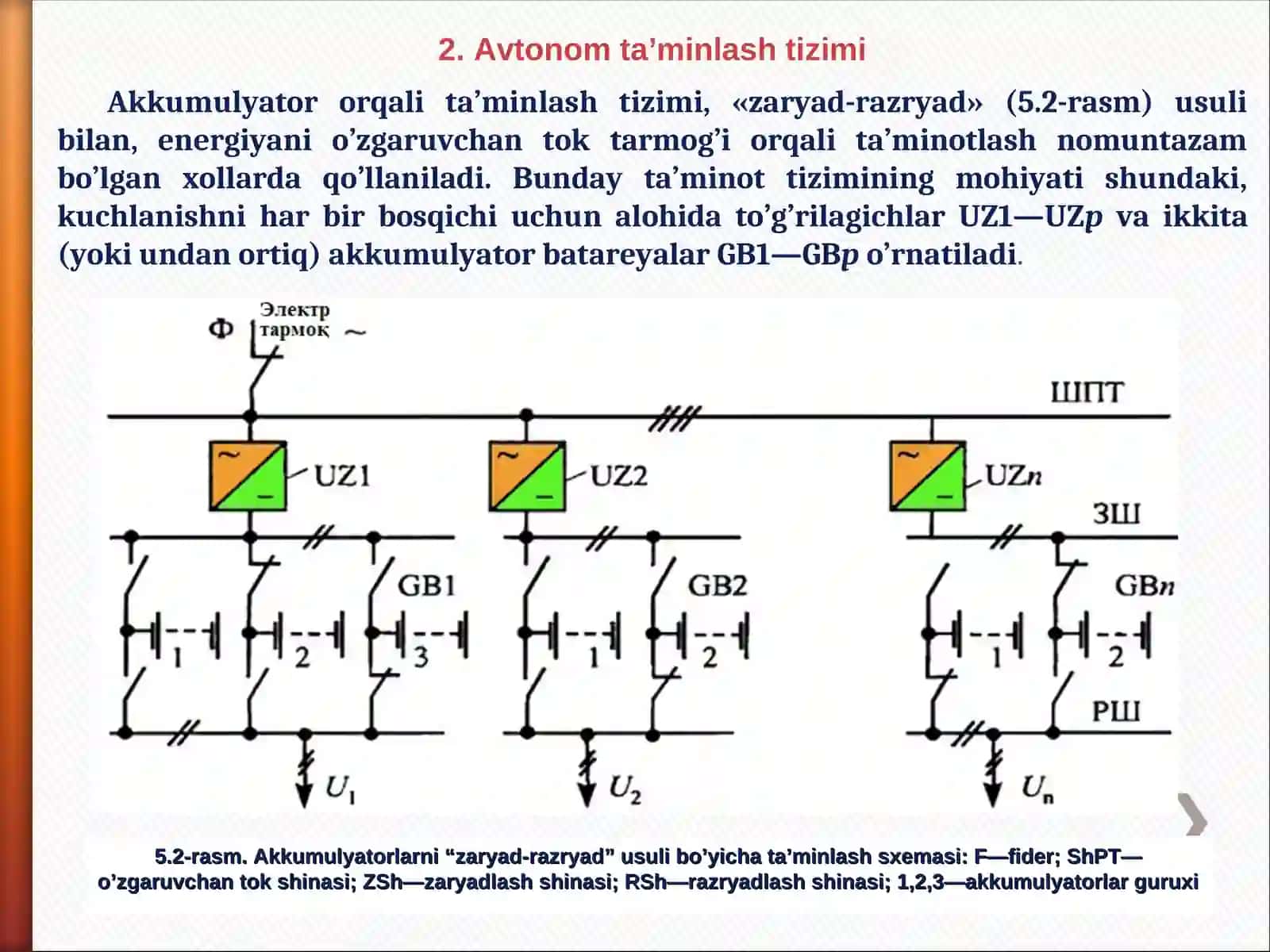Elektr ta’minoti tizimlari.  O’zgaruvchan tokni to’g’rilash 4