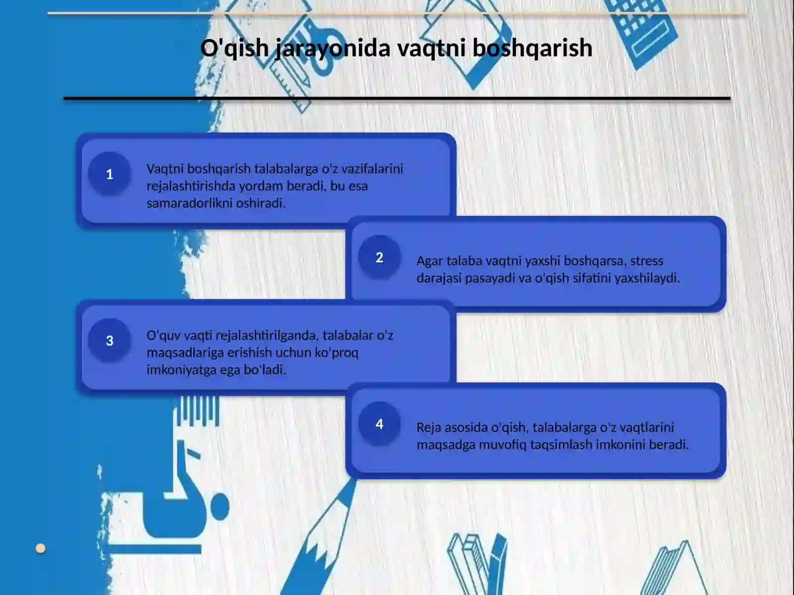 Talabaning o'qish motivlari 4