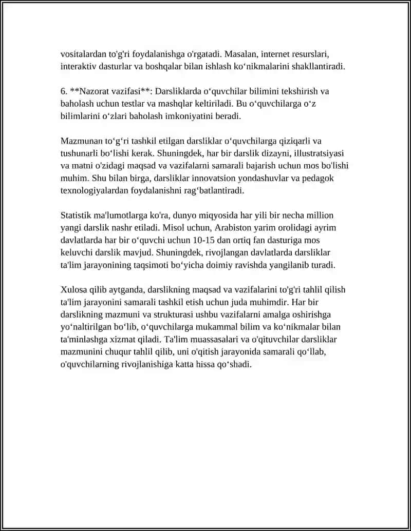 TARBIYA FANI DARSLIKLARI MAZMUNI 4