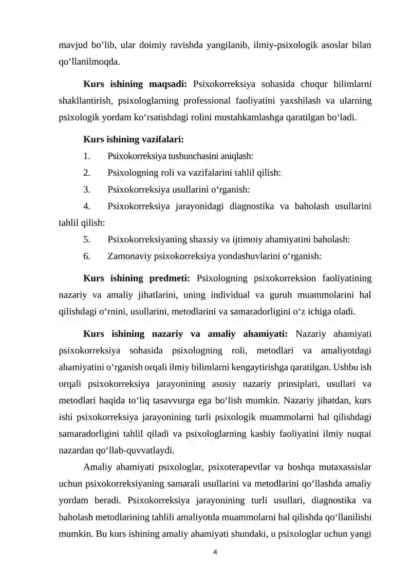 Psixologning psixokorreksion faoliyat 4