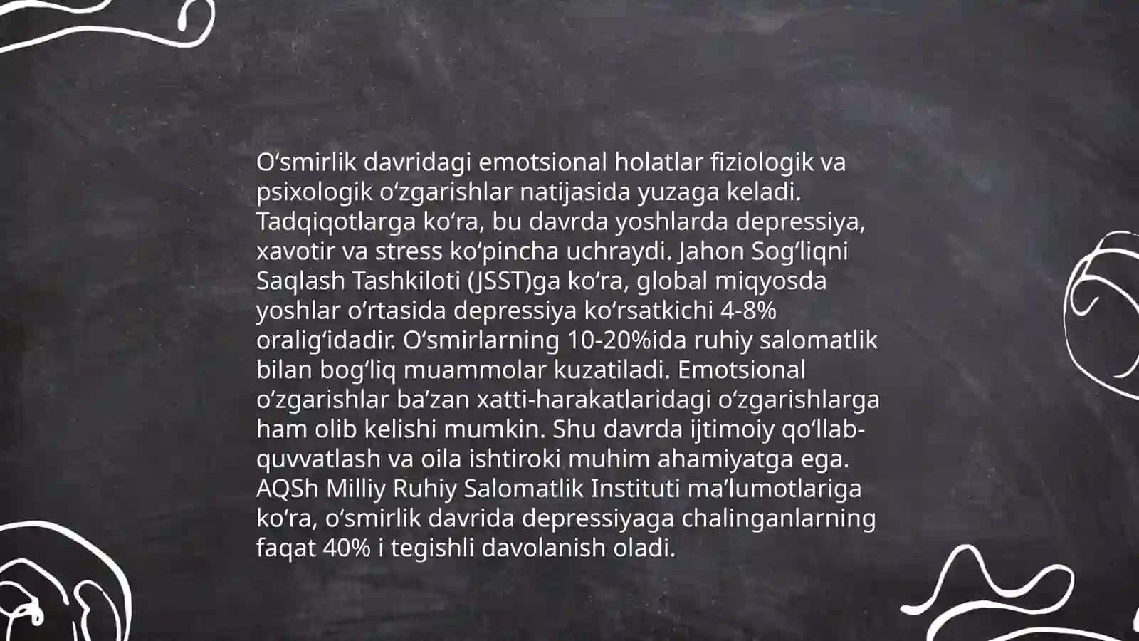 Oʻsmir va oʻspirinlar psixodiagnostikasi 4