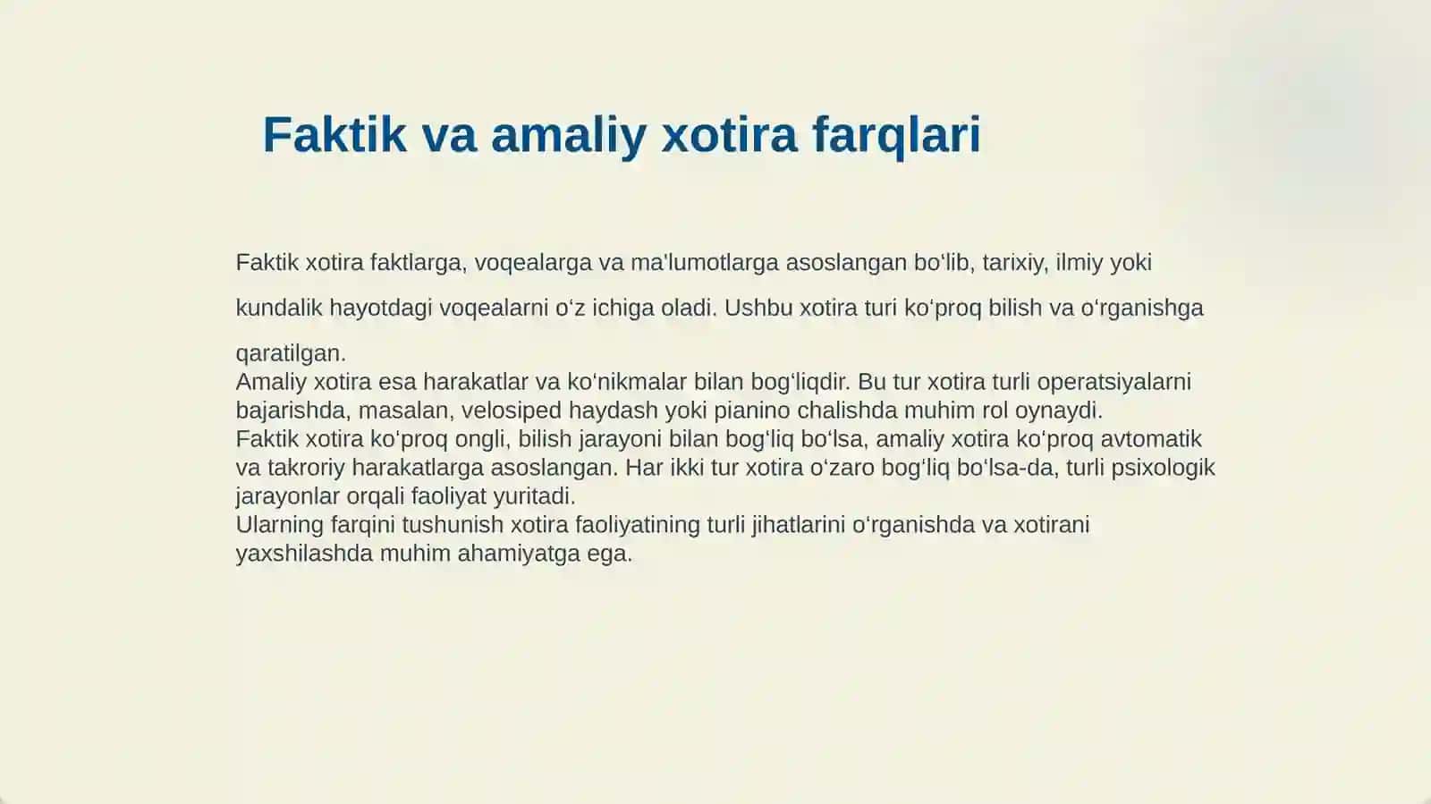 XOTIRA MEXANIZMLARI 4