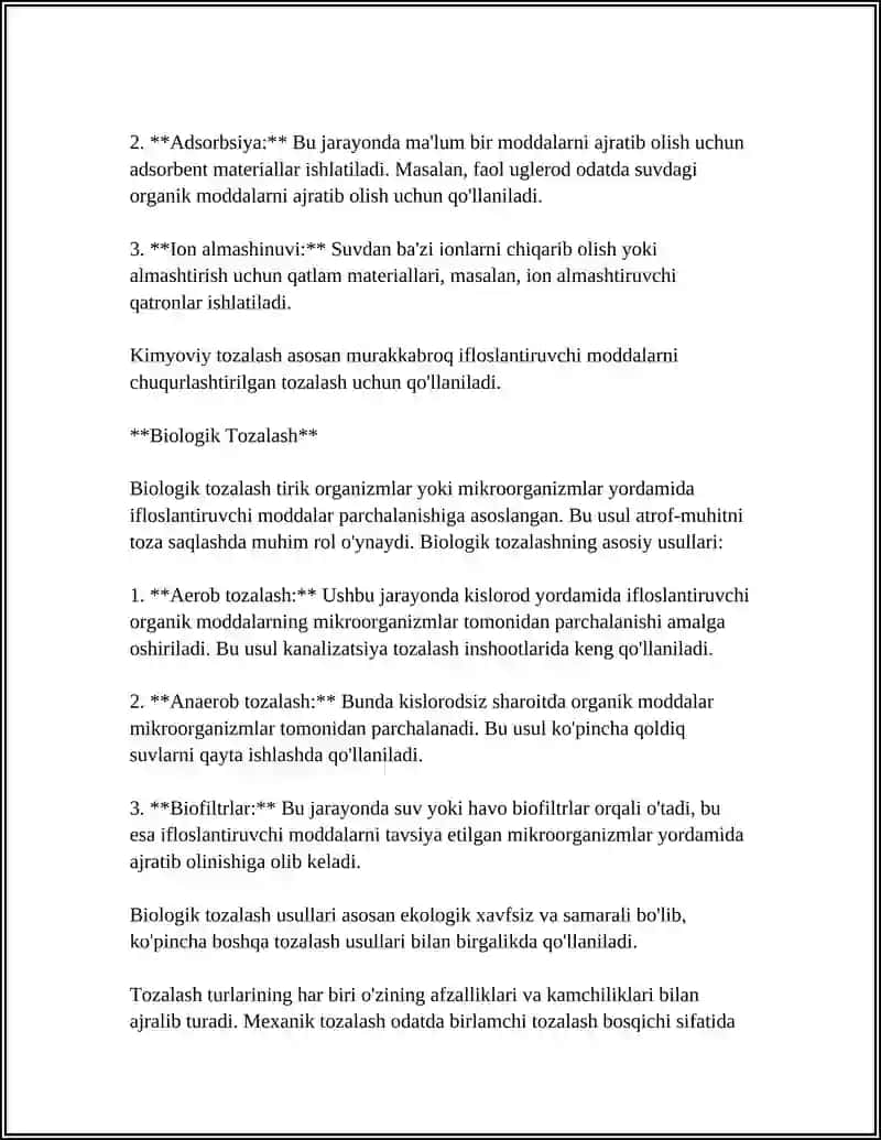 TOZALASH TURLARI VA TASNIFI 4