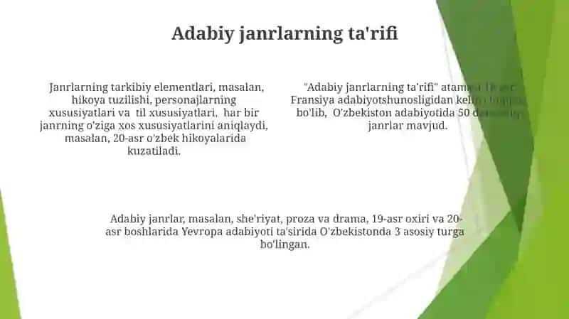 Adabiy tur va janrlar 4