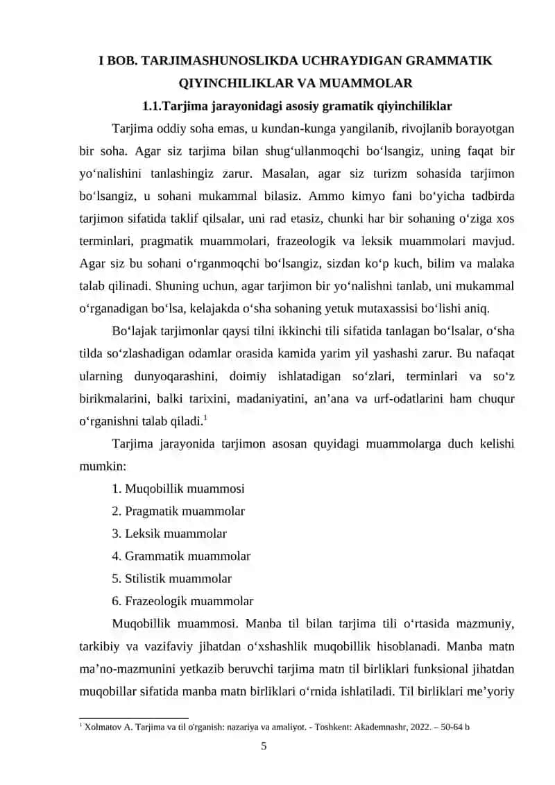 TARJIMADAGI GRAMMATIK QIYINCHILIKLAR 4