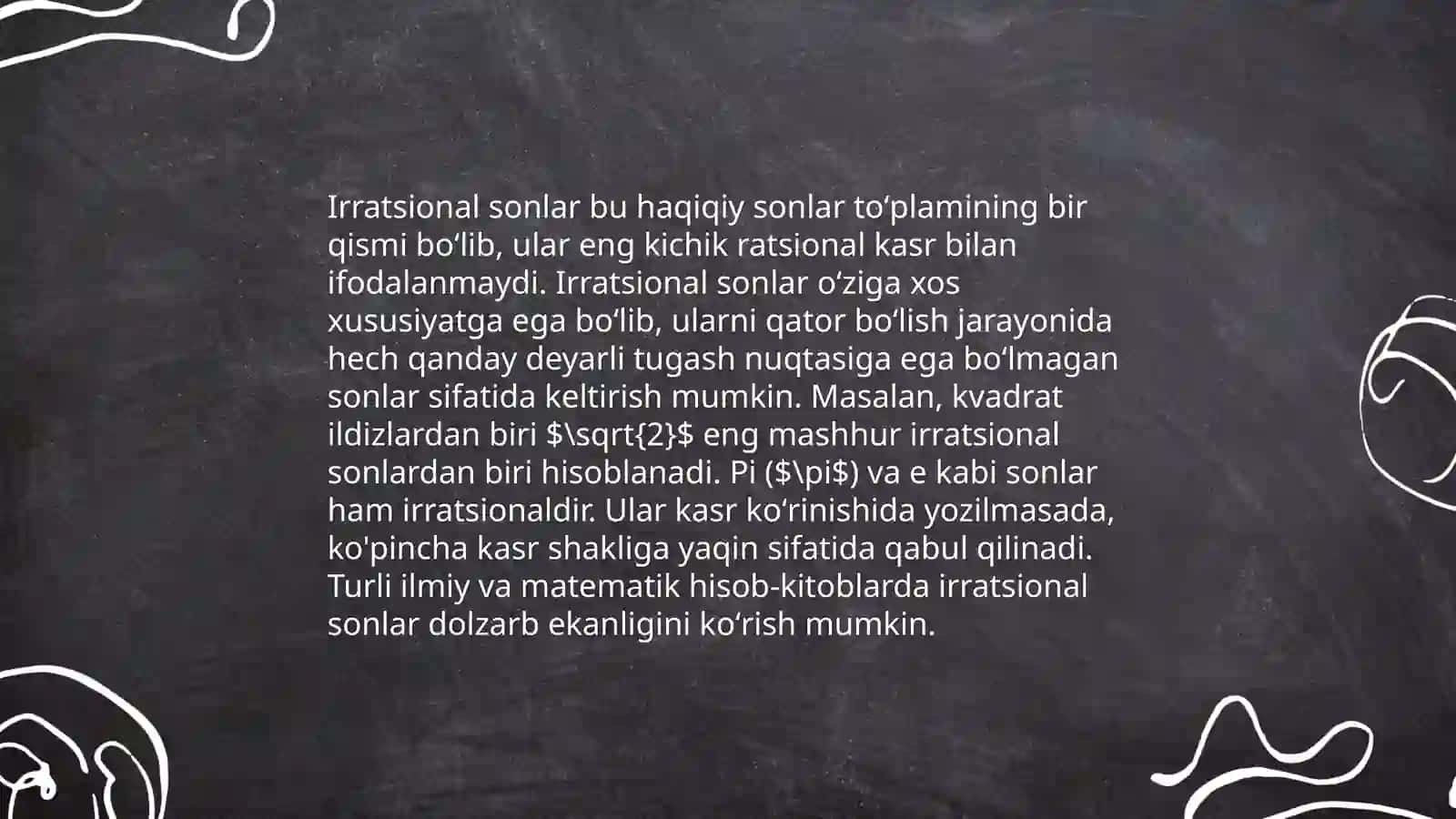 Haqiqiy sonlar 4