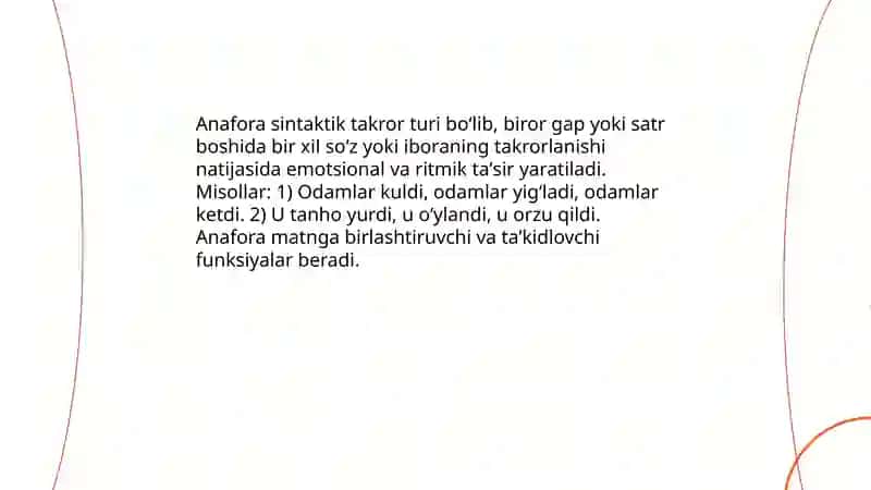 Sintaktik takror badiiy matnda 4