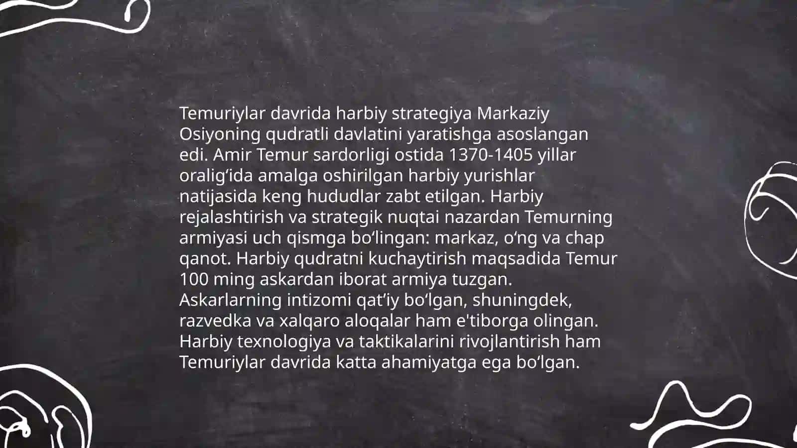 Amir Temur va temuriylar davrida harbiy ishlar 4