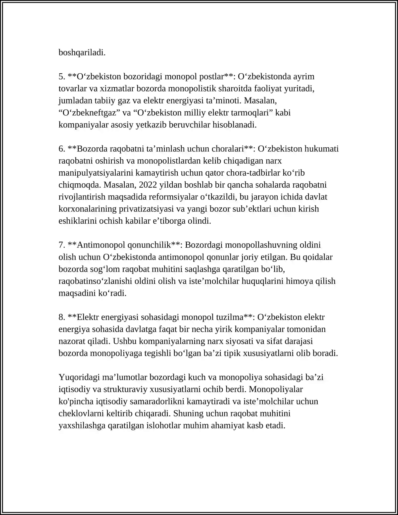 MONOPOLIYA VA NARX DISKRIMINATSIYASI 4