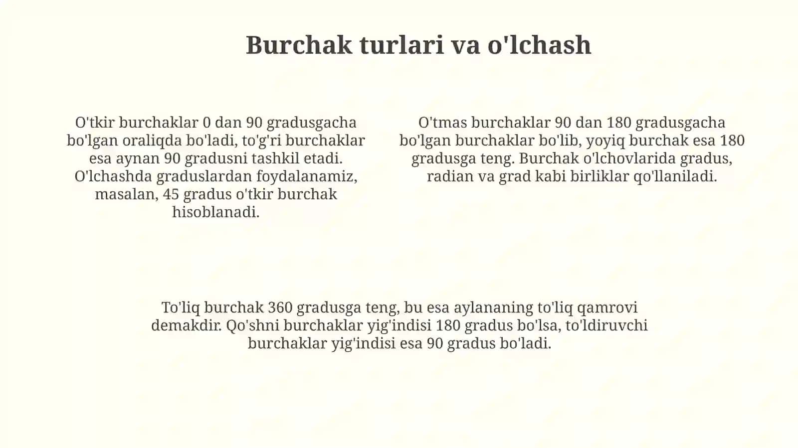 Koordinata burchagi.Sodda grafiklar 4
