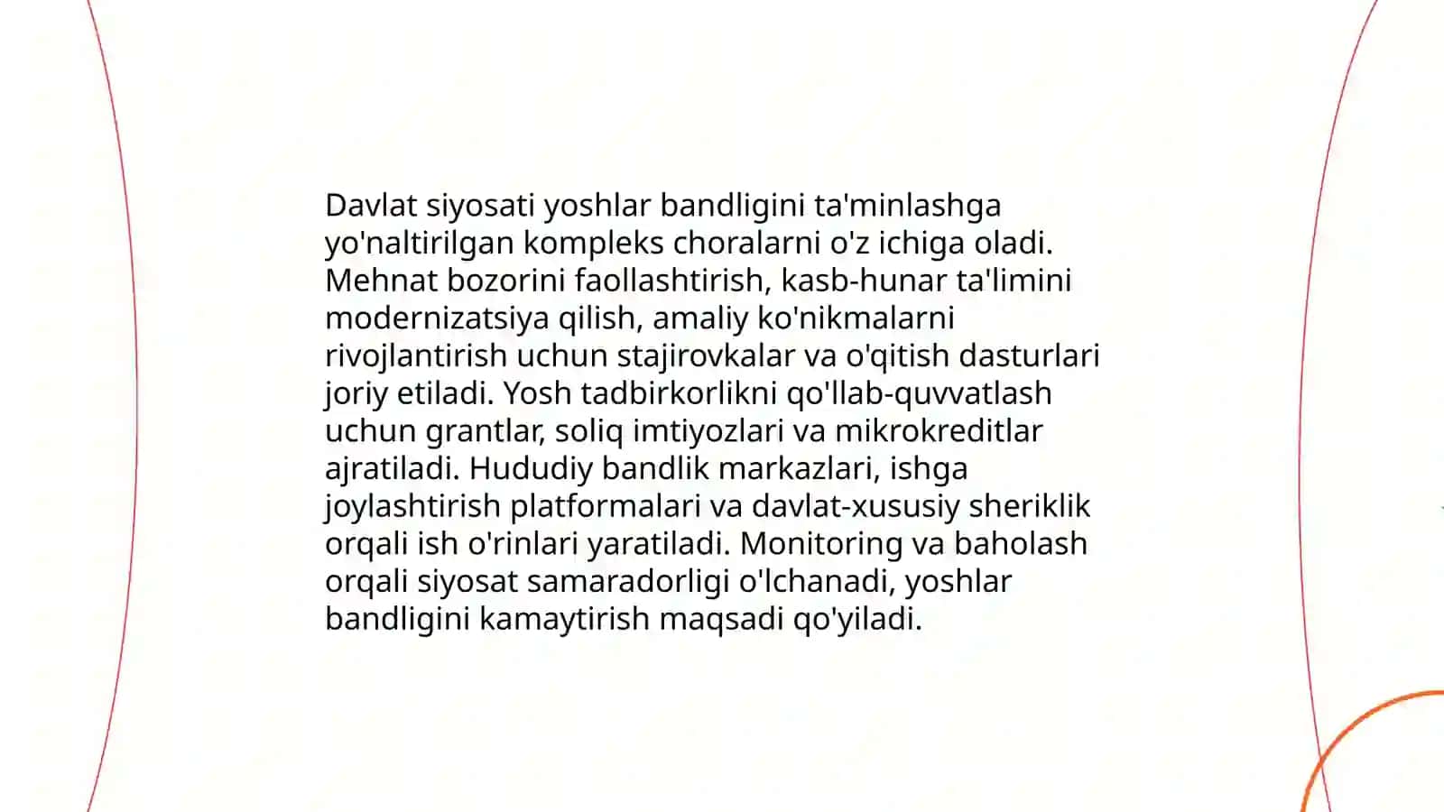 Davlat siyosati va yoshlarni ta'limga qo'llab-quvvatlash 4