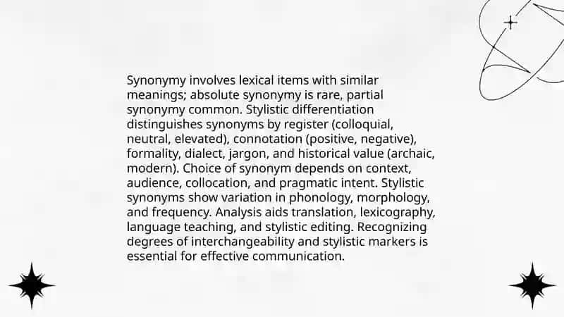 Lexical Stylistics 4