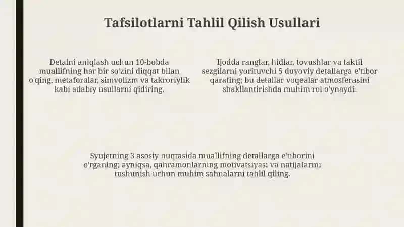 Badiiy asarda detal 4