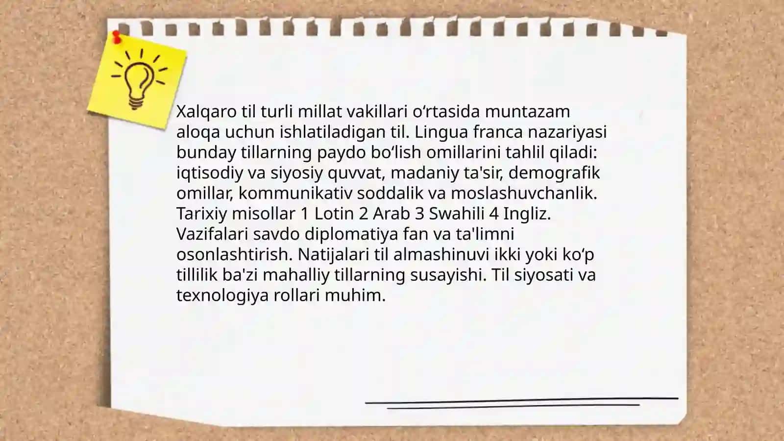 Millatlararo tillar. Xalqaro tillar. Sun'iy tillar 4