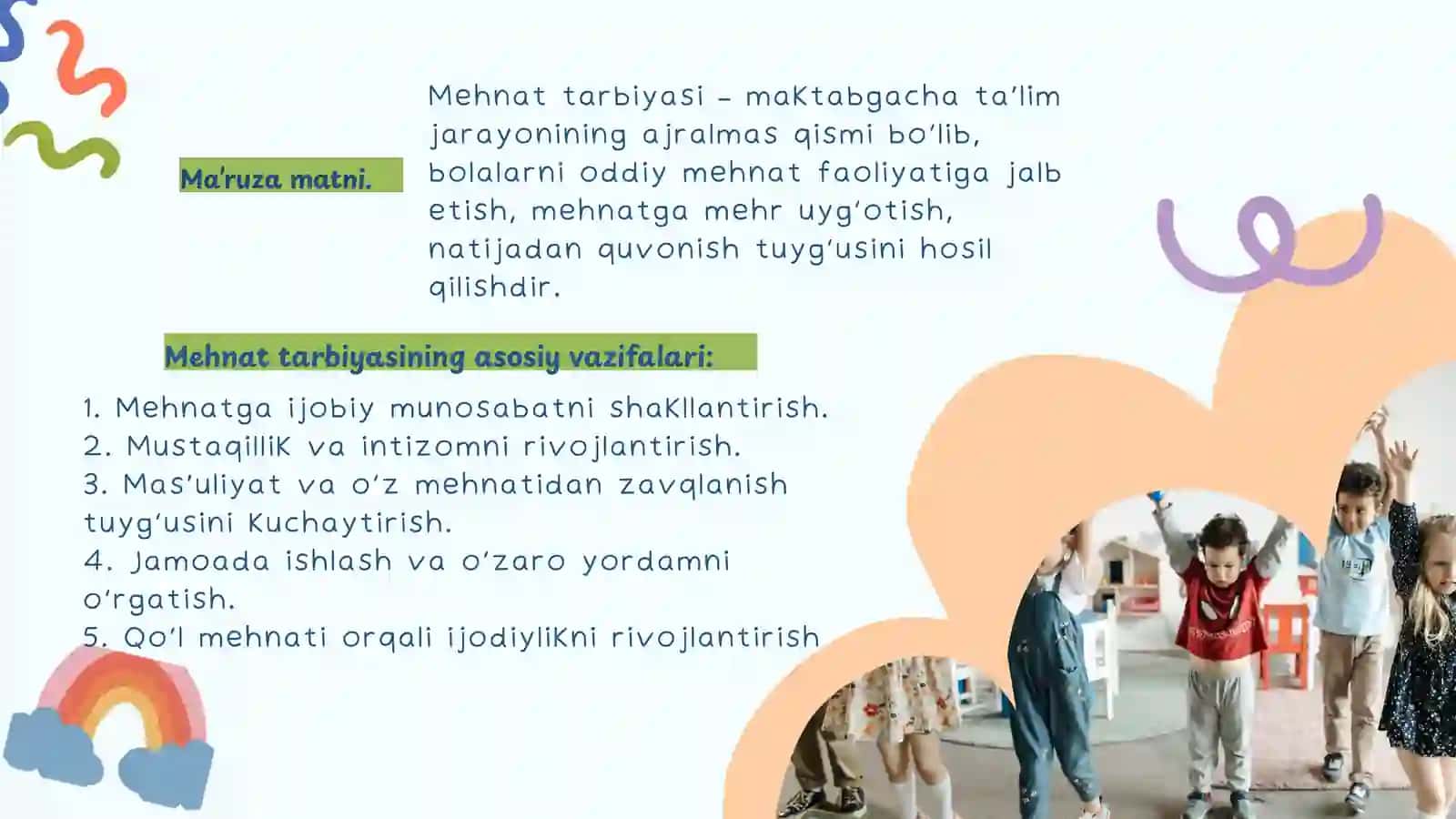 Ilk va maktabgacha yoshdagi bolalarning mehnat tarbiyasi 4