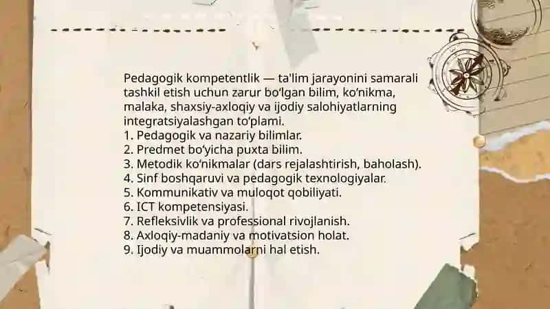 Pedagogik mahorat. Pedagogik kompetentlik va kreativlik 4
