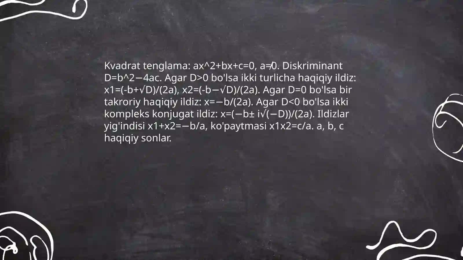 Algebraik tenglamalar va funksional tenglamalar 4