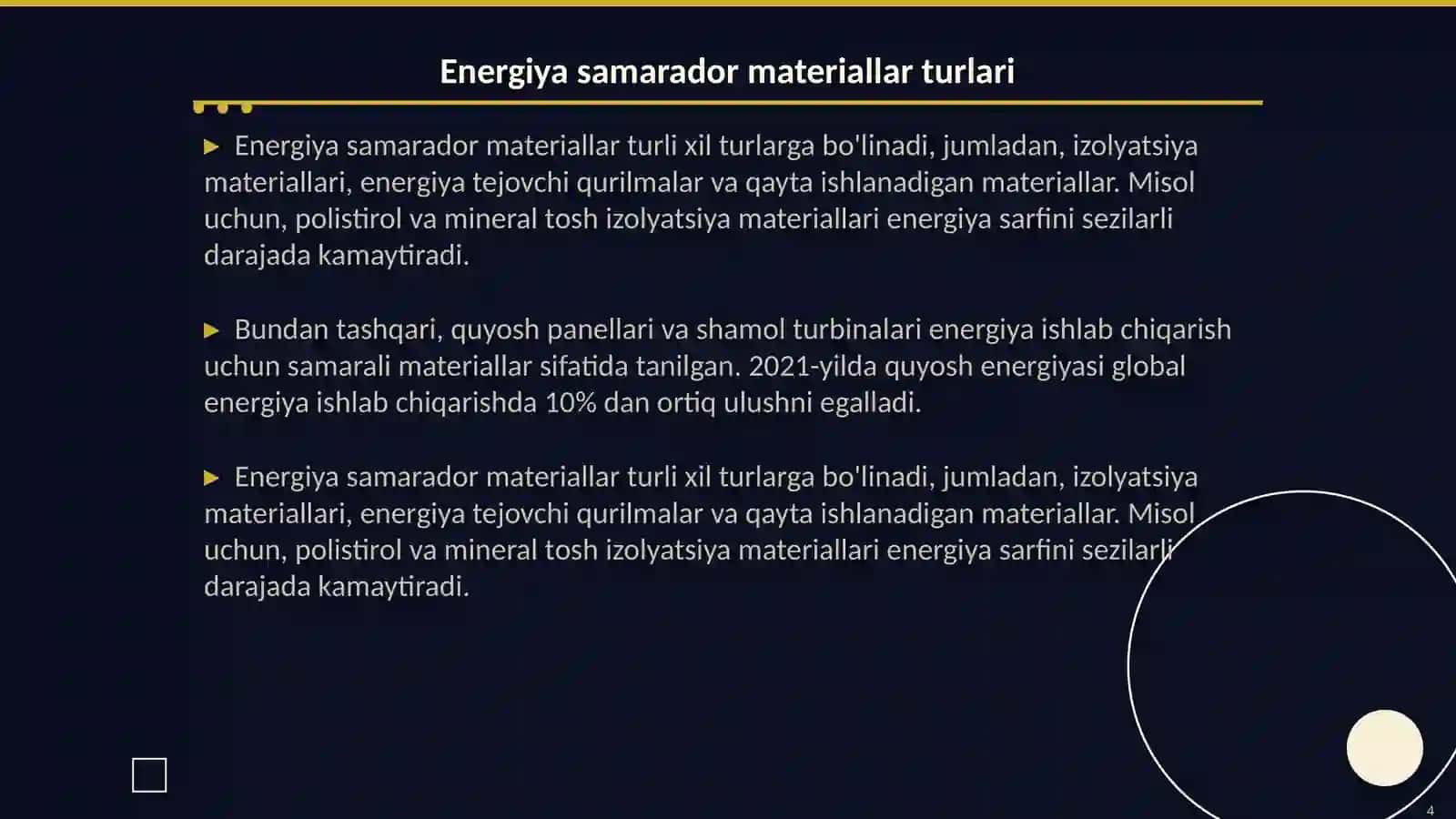 Energiya samarador materiallar 4