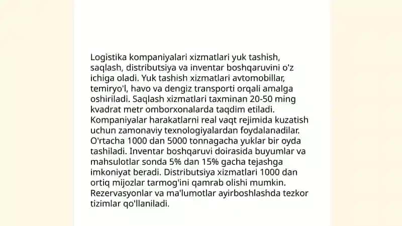Logistika kompaniyalari 4