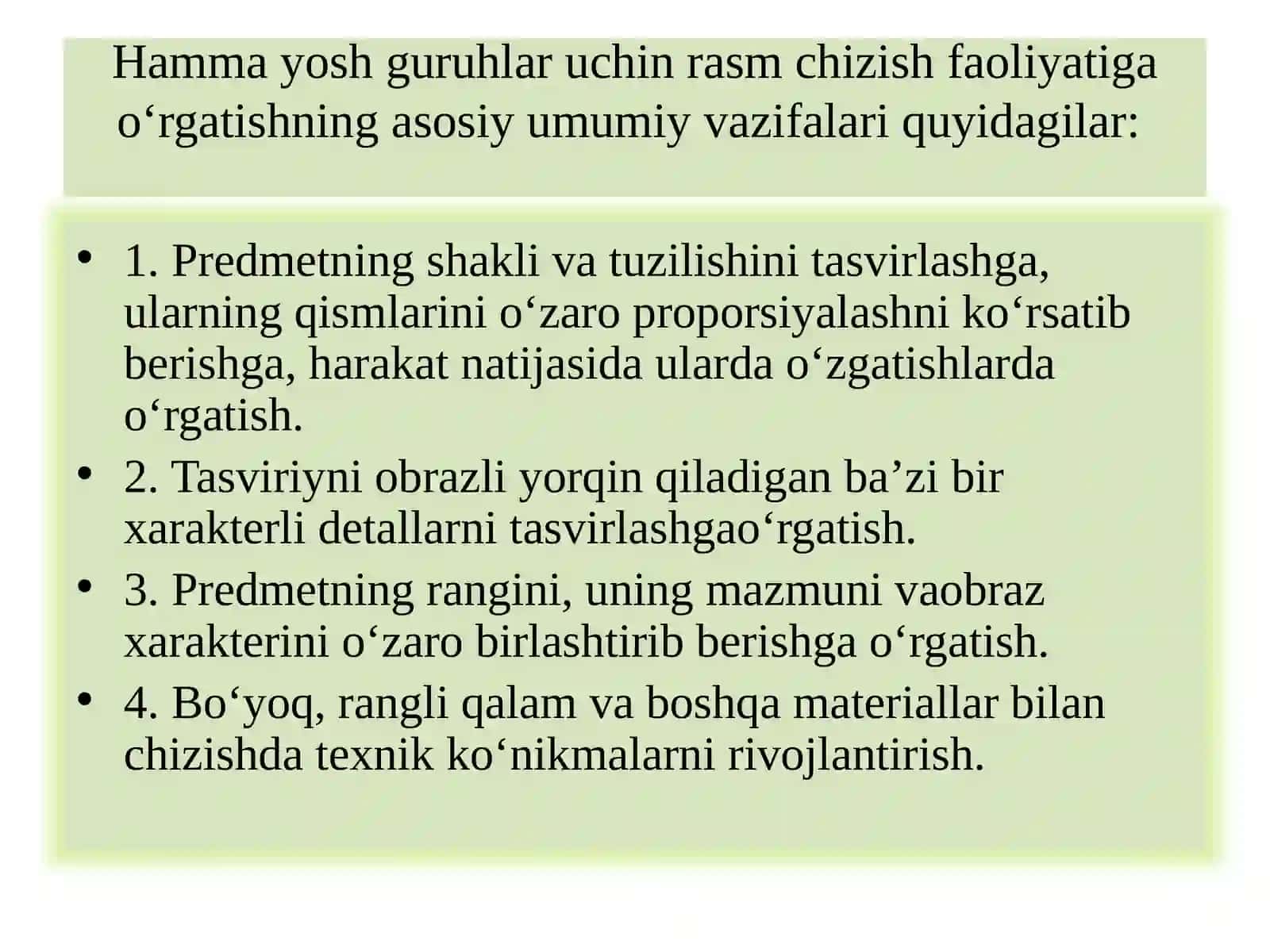 Rasm chizishning asosi 4