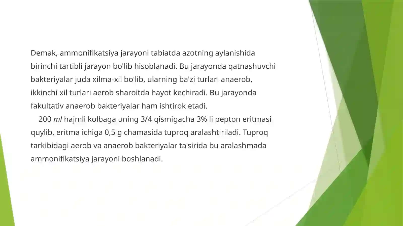 Ammonifikatsiya jarayoni 4