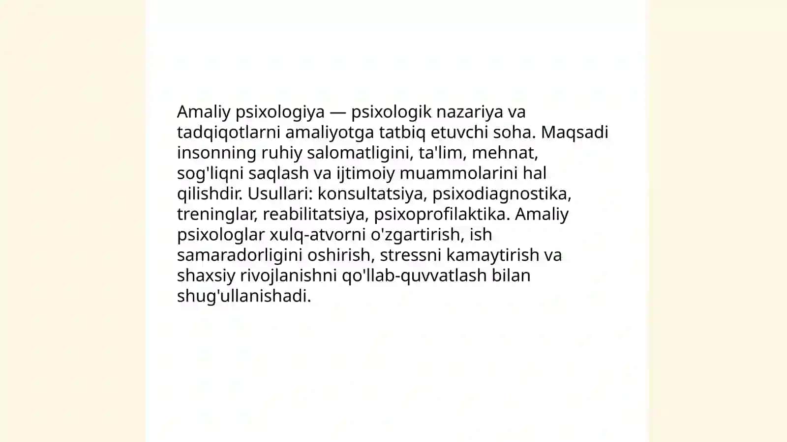Psixologik bilimlar turlari 4