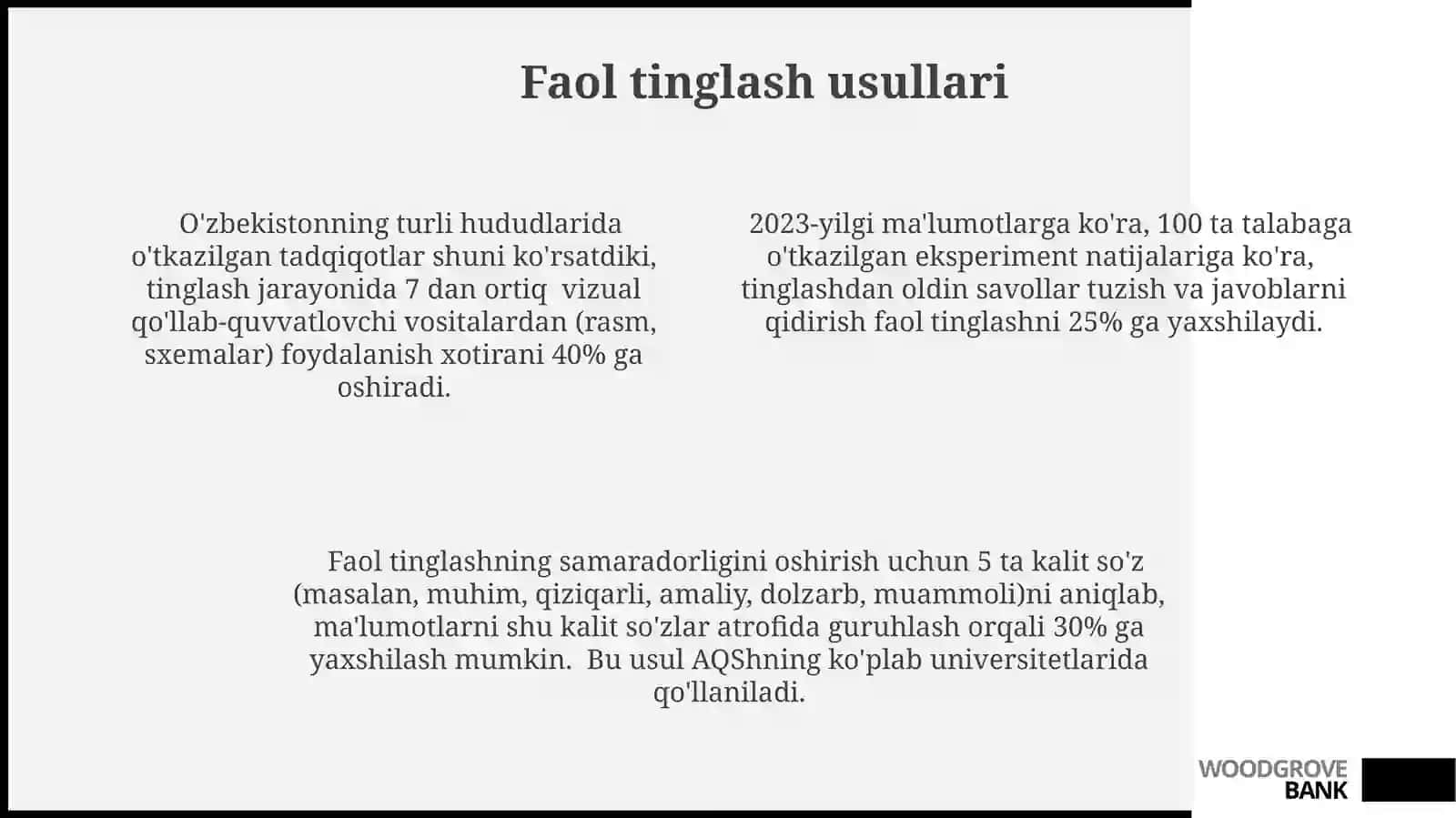Cognitive strategies to improve listening skills 4
