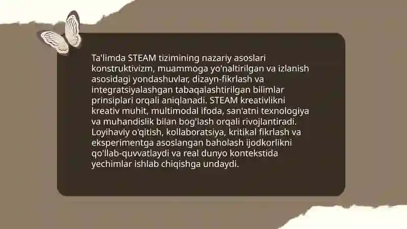 Ta'limda STEAM tizimi va kreativlik 4