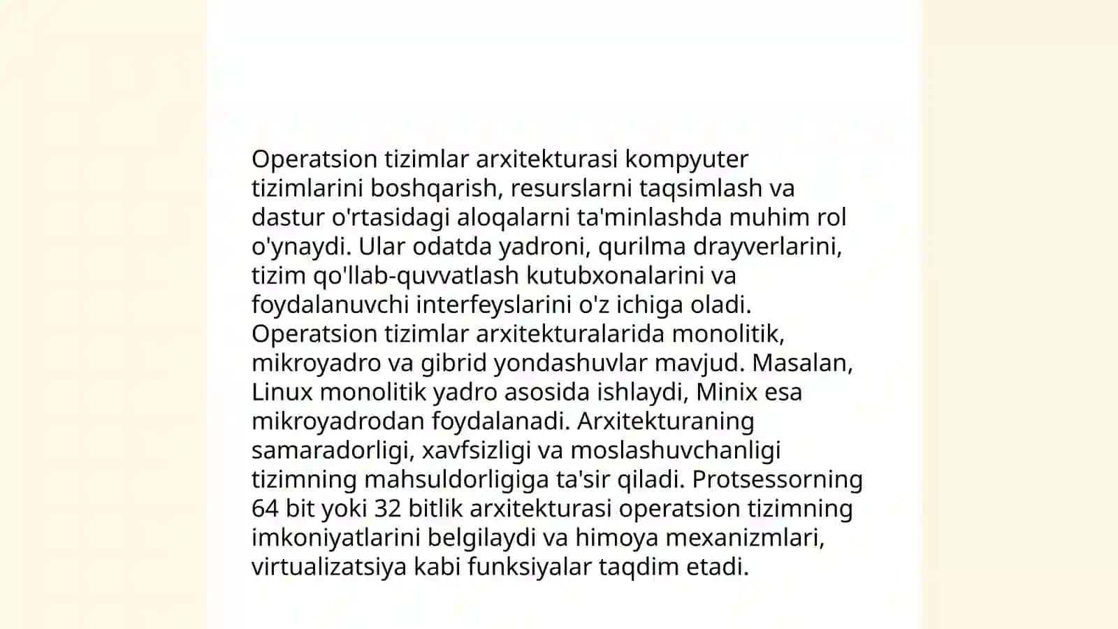 Zamonaviy operatsion tizimlarning qiyosiy tahlili 4
