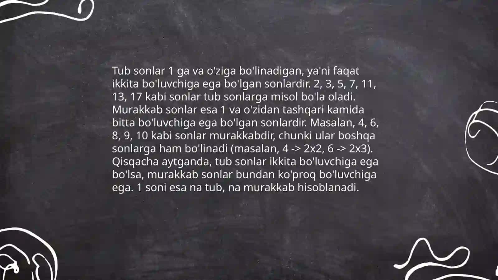 Tub sonlar. Arifmetikaning asosiy teoremasi 4