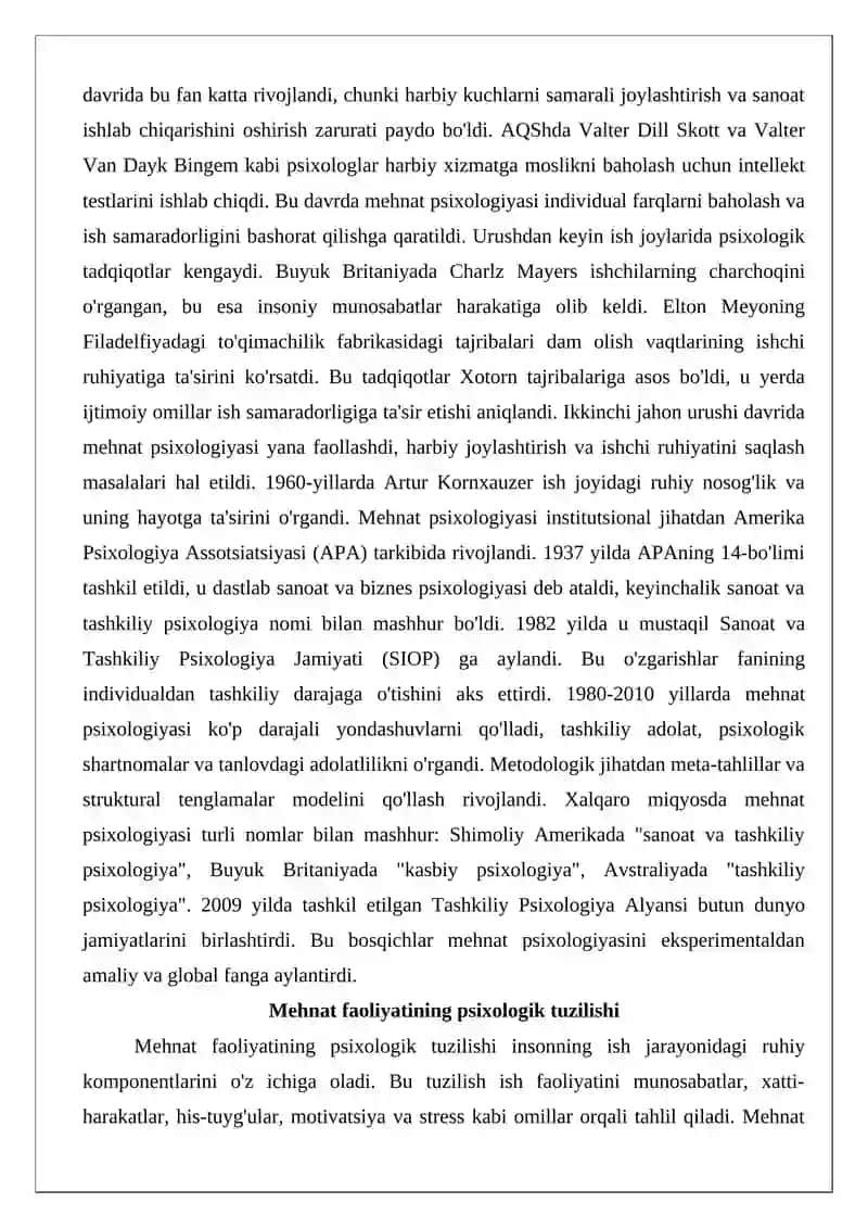 Mehnat psixologiyasi va ergonomika 4