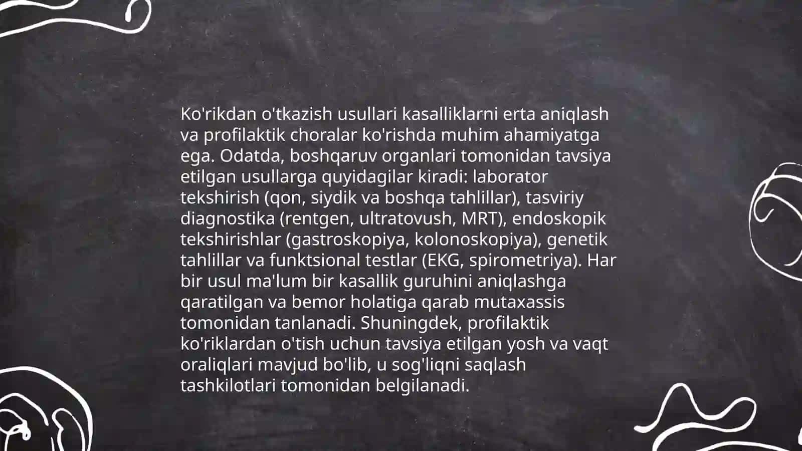 Kun tartibini giginek baholash 4