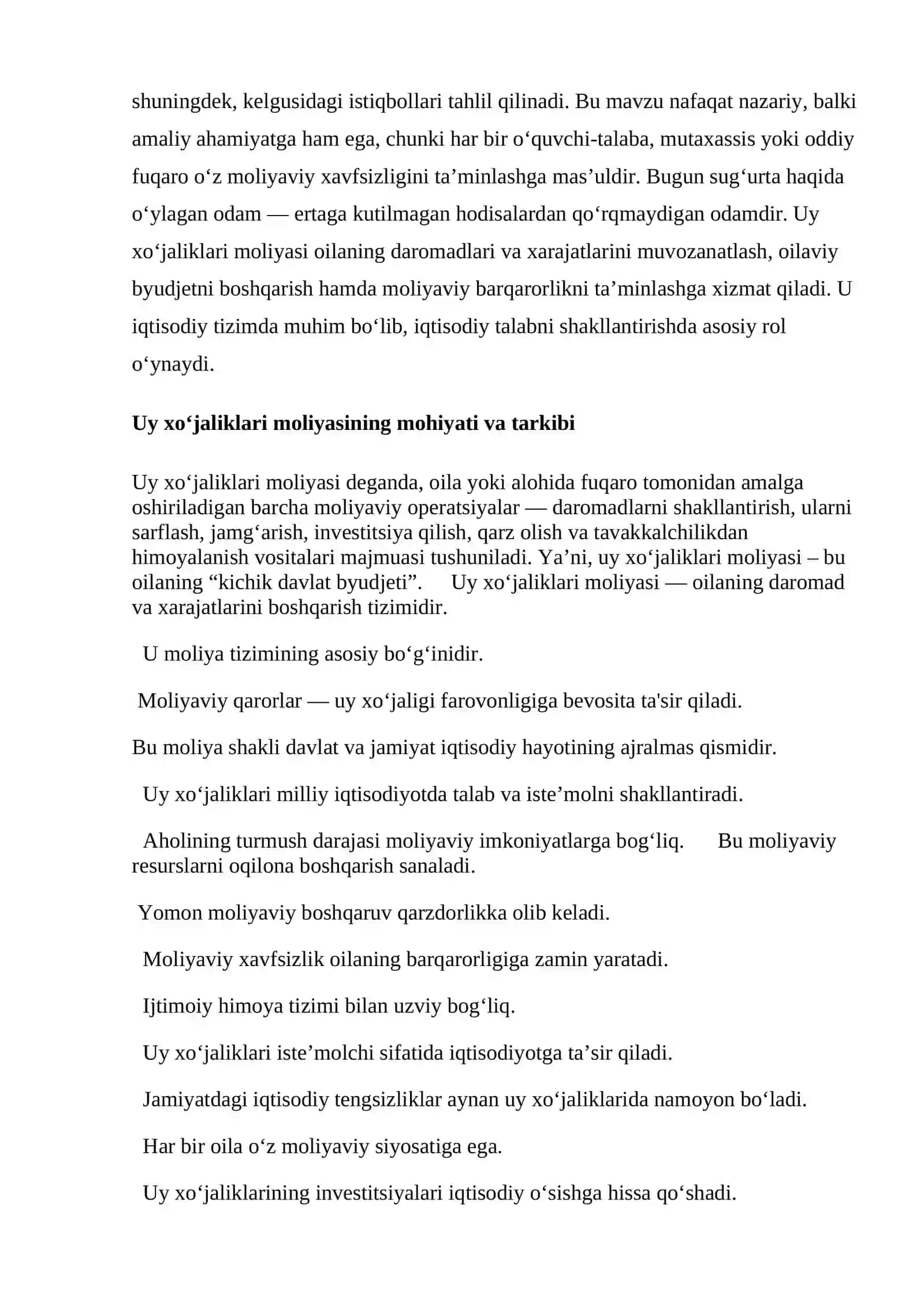 MOLIYA ASOSLARI FANI 4