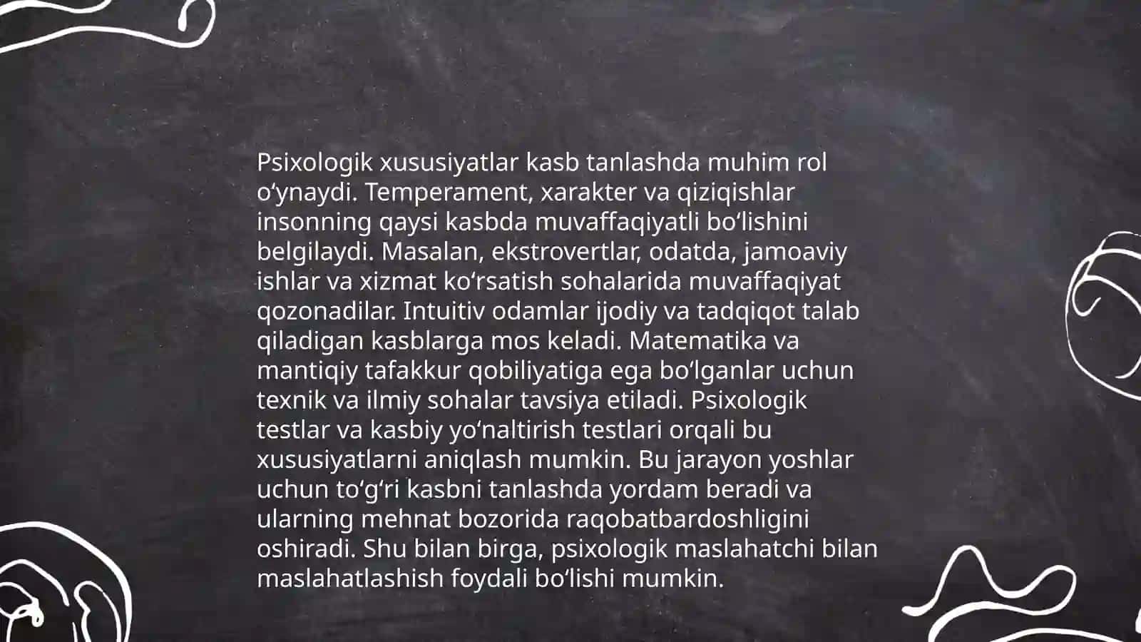 Yoshlarning kasb tanlashdagi qiziqish va moyilliklari 4
