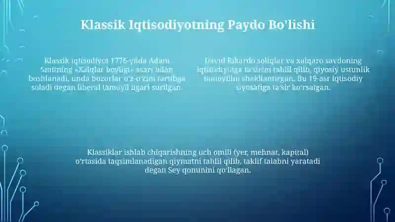 Zamoniy iqtisodiyotning shakllanishi 4