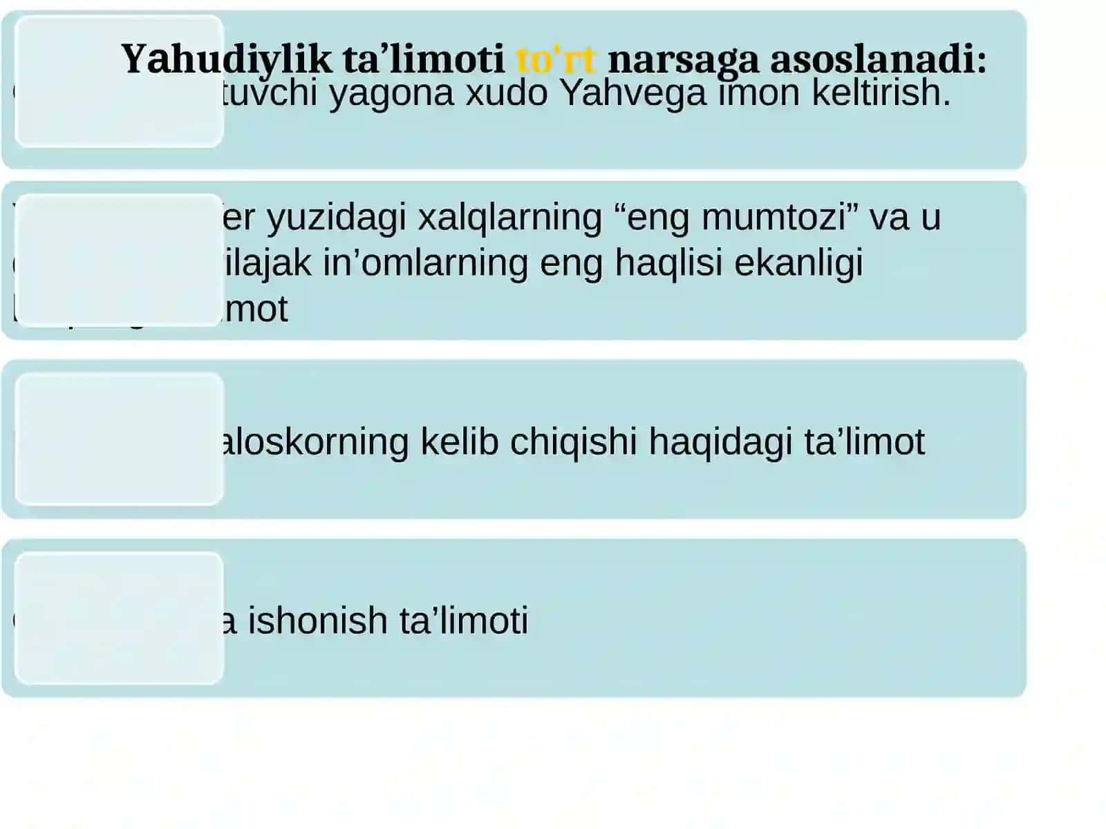 Milliy Dinlar 4