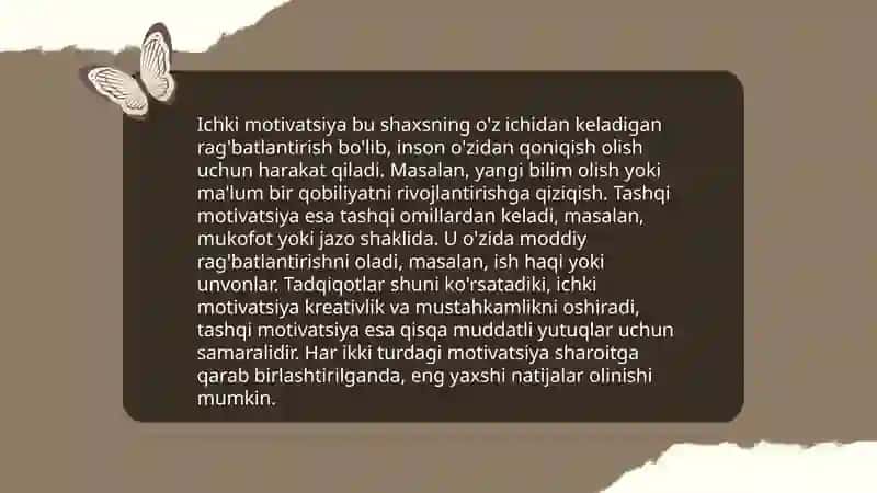 Motivatsiyaning psixologik holatlari 4