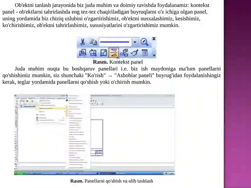 KOMPAS redaktorini ishga tushirish va uning darchasi 4