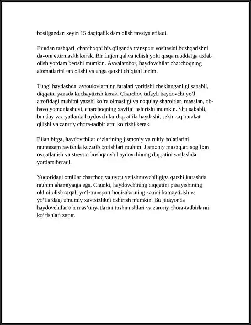 HAYDOVCHI DIQQATINING PASAYISHI VA UNING OLDINI OLISH 4