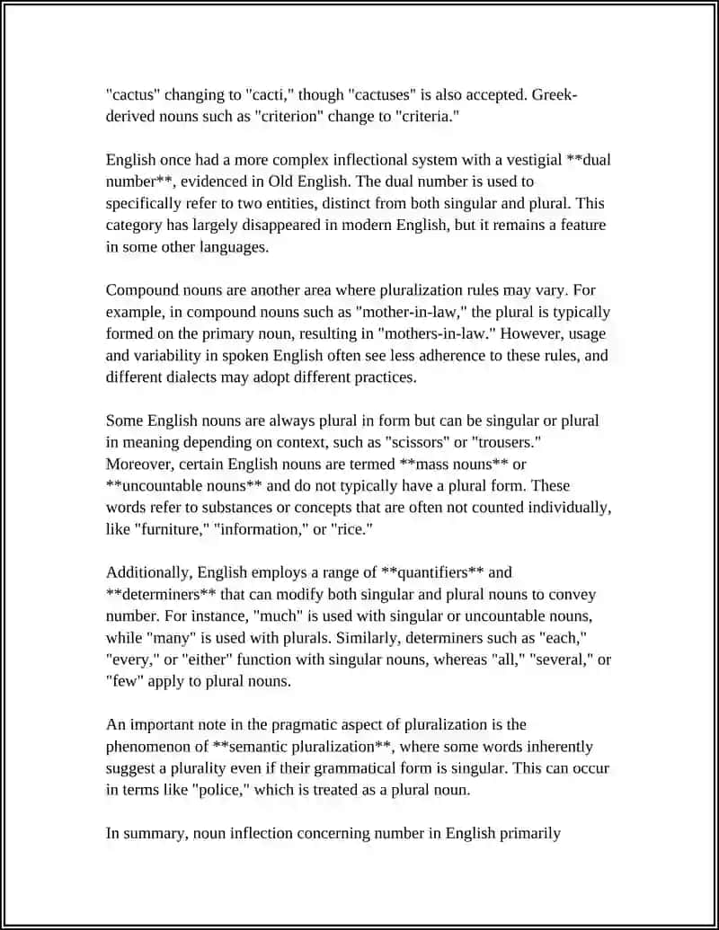 PARTS OF SPEECH MORPHOLOGICAL CATEGORIES 4