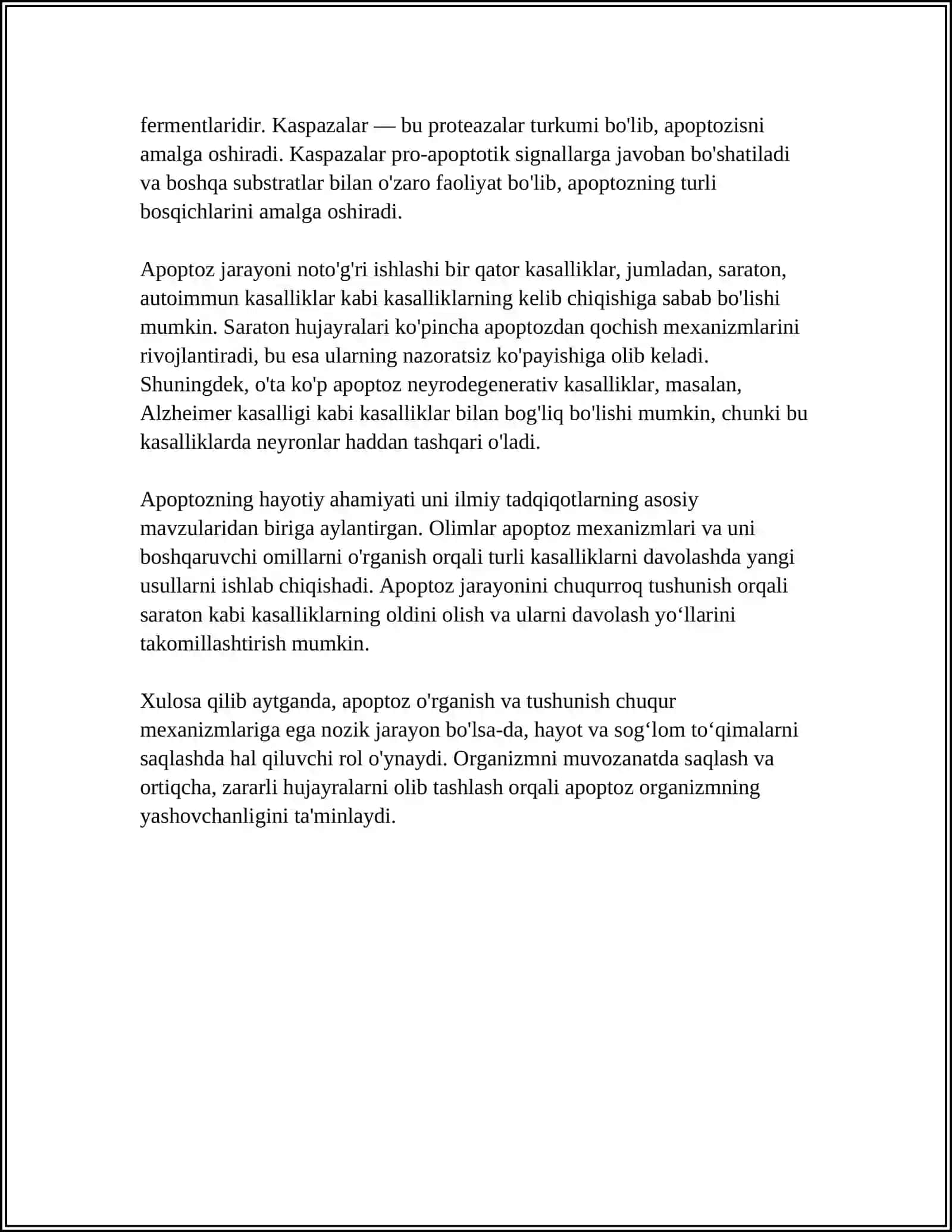 REFERAT: APOPTOZ MEXANIZMLARI 4